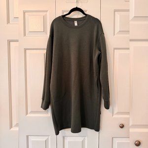 Spanx AirEssentials Crew Neck Dress in Dark Palm - XL